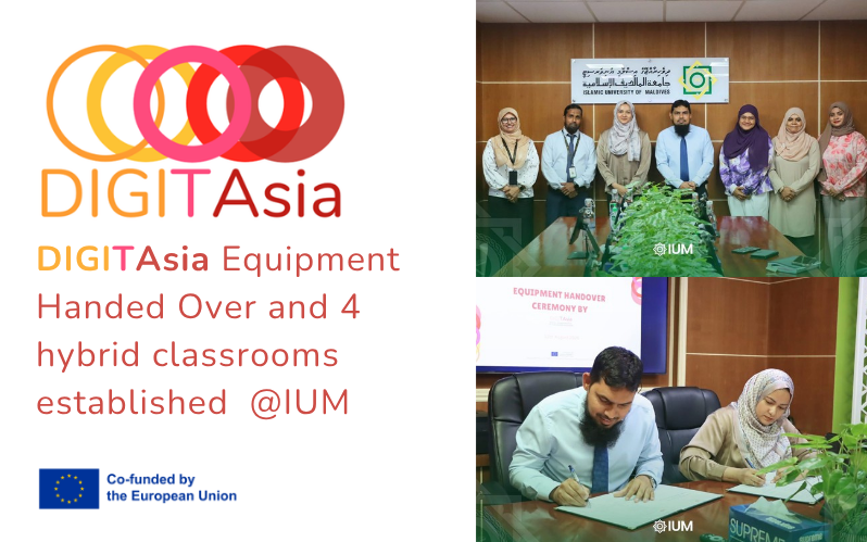 DIGITAsia Equipment Handed Over to the Islamic University of Maldives